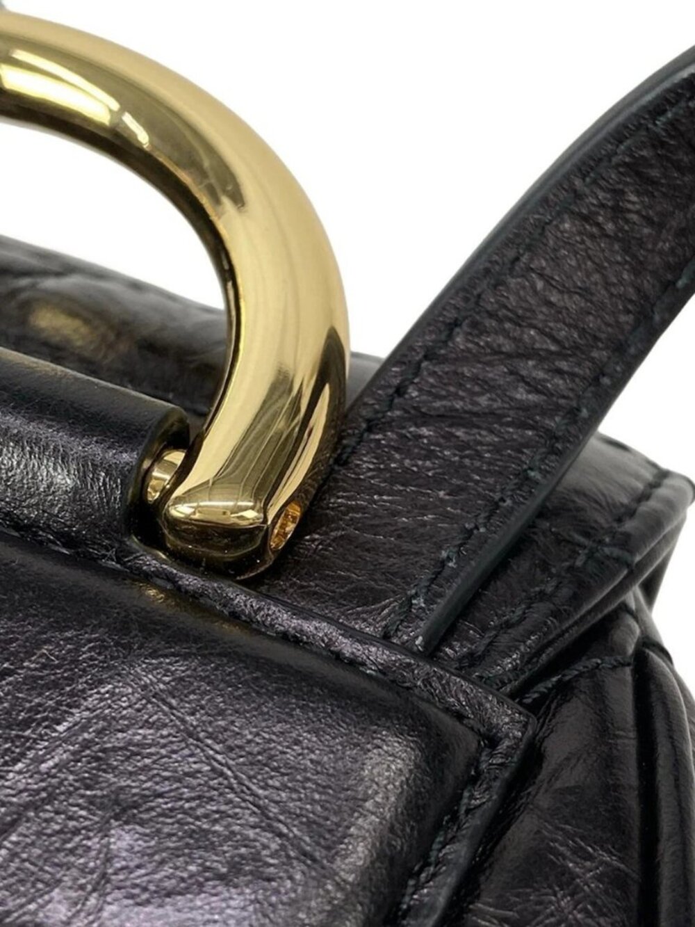 DIOR/ChristianDior Diorskaro Backpack Small Black Lambskin Backpack - Picture 10 of 16